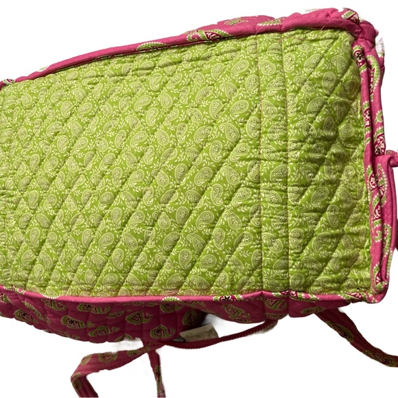 EUC Vera Bradley MADE IN THE USA 🇺🇸 Large Pink Paisley Travel Tote w/ID Holder - Picture 9 of 13